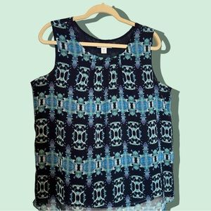 🩶Coldwater Creek XL sleeveless blouse🩶